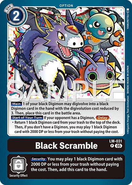 Black Scramble [LM-031] (Reprint) [Advanced Booster Digimon Generation] | Shuffle n Cut Hobbies & Games
