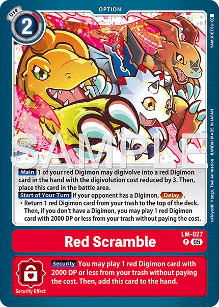 Red Scramble [LM-027] (Reprint) [Advanced Booster Digimon Generation] | Shuffle n Cut Hobbies & Games
