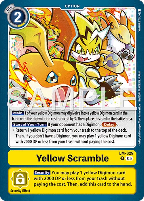Yellow Scramble [LM-029] (Reprint) [Advanced Booster Digimon Generation] | Shuffle n Cut Hobbies & Games