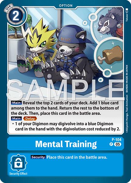 Mental Training [P-104] (Reprint) [Advanced Booster Digimon Generation] | Shuffle n Cut Hobbies & Games
