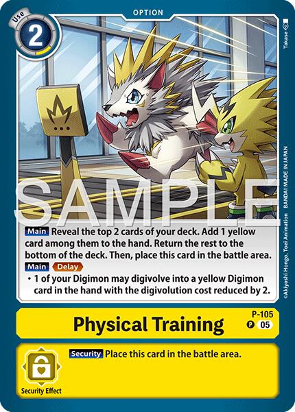 Physical Training [P-105] (Reprint) [Advanced Booster Digimon Generation] | Shuffle n Cut Hobbies & Games