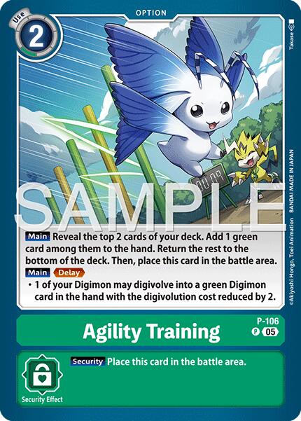 Agility Training [P-106] (Reprint) [Advanced Booster Digimon Generation] | Shuffle n Cut Hobbies & Games