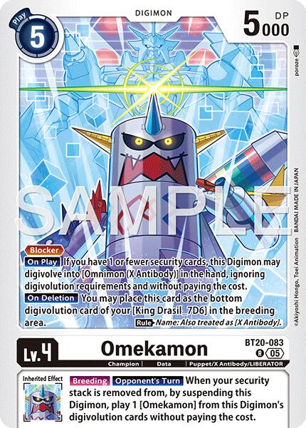 Omekamon [BT20-083] (Reprint) [Advanced Booster Digimon Generation] | Shuffle n Cut Hobbies & Games