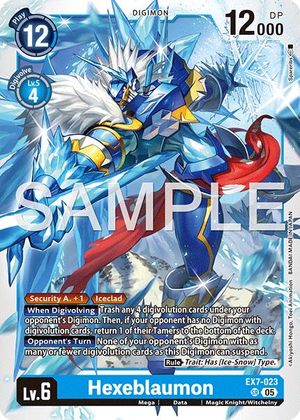 Hexeblaumon [EX7-023] (Reprint) [Advanced Booster Digimon Generation] | Shuffle n Cut Hobbies & Games