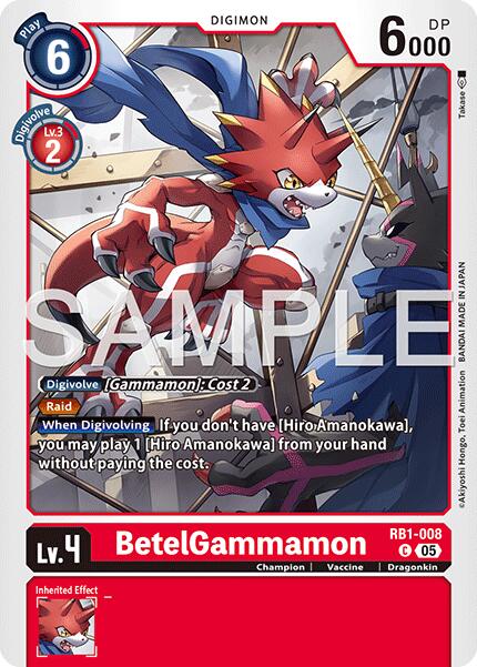 BetelGammamon [RB1-008] (Reprint) [Advanced Booster Digimon Generation] | Shuffle n Cut Hobbies & Games