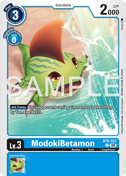 ModokiBetamon [BT6-021] (Reprint) [Advanced Booster Digimon Generation] | Shuffle n Cut Hobbies & Games