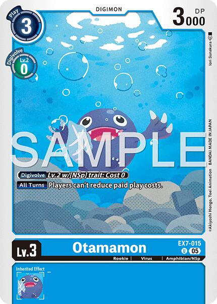 Otamamon [EX7-015] (Reprint) [Advanced Booster Digimon Generation] | Shuffle n Cut Hobbies & Games