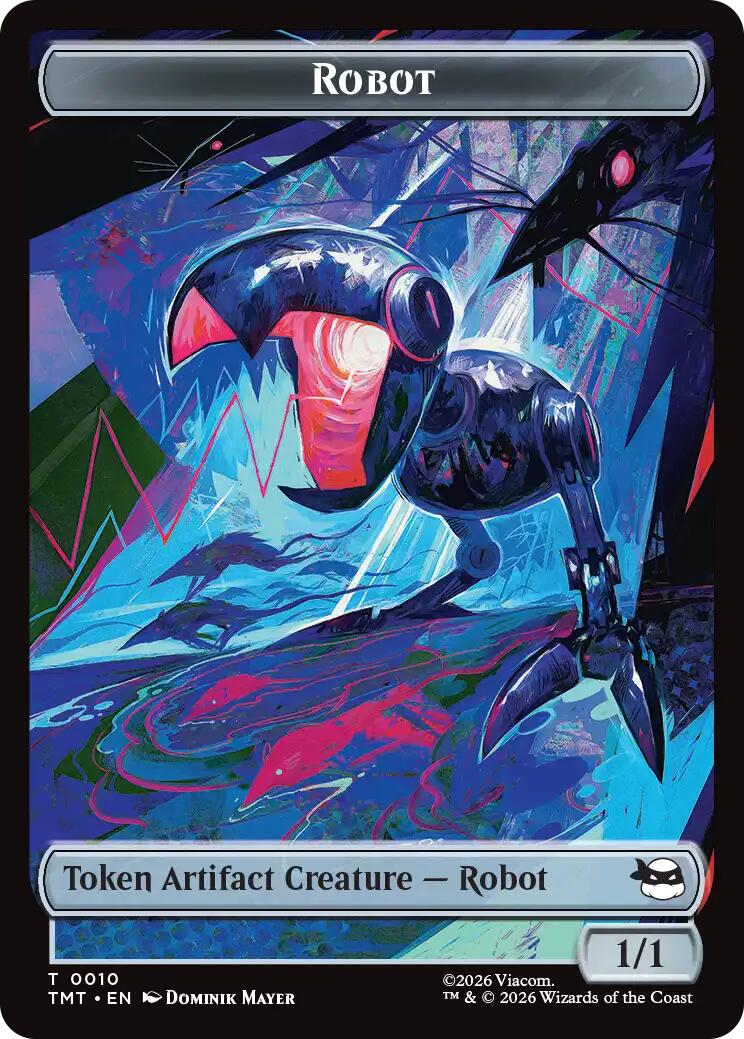 Treasure // Robot Double-Sided Token [Teenage Mutant Ninja Turtles Commander Tokens] | Shuffle n Cut Hobbies & Games