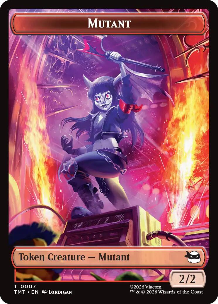 Mutant // Ninja Turtle Spirit Double-Sided Token [Teenage Mutant Ninja Turtles Tokens] | Shuffle n Cut Hobbies & Games