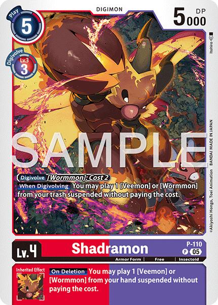 Shadramon [P-110] (Reprint) [Advanced Booster Digimon Generation] | Shuffle n Cut Hobbies & Games