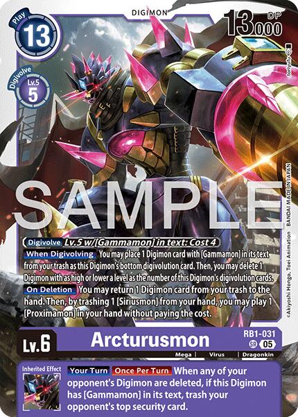 Arcturusmon [RB1-031] (Reprint) [Advanced Booster Digimon Generation] | Shuffle n Cut Hobbies & Games
