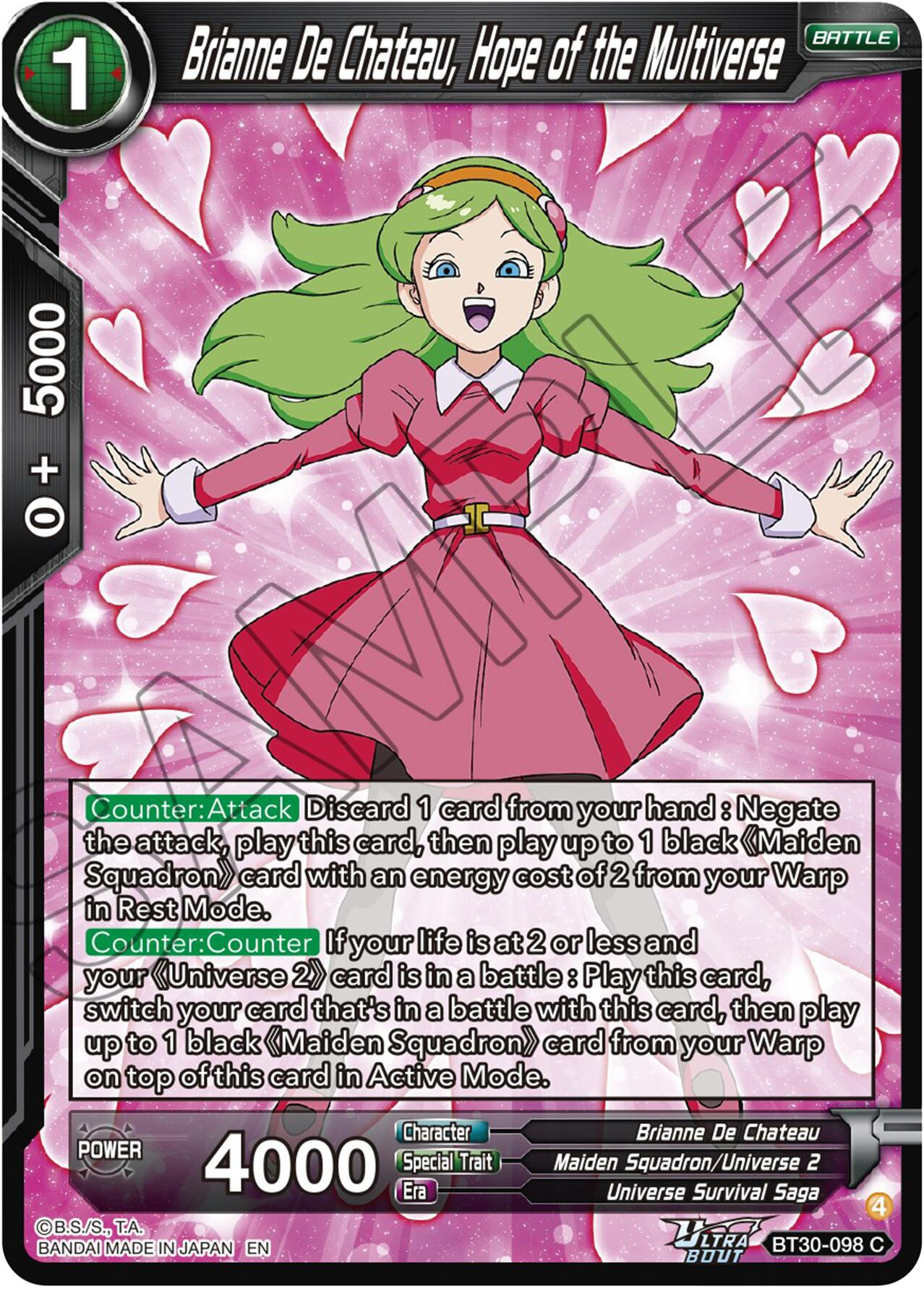 Brianne De Chateau, Hope of the Multiverse (BT30-098) [Three Glorious Fighters] | Shuffle n Cut Hobbies & Games
