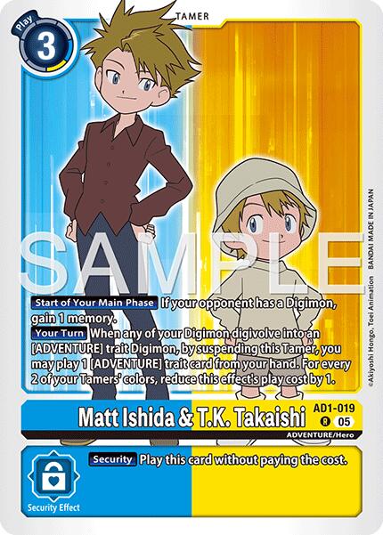 Matt Ishida & T.K. Takaishi [AD1-019] [Advanced Booster Digimon Generation] | Shuffle n Cut Hobbies & Games