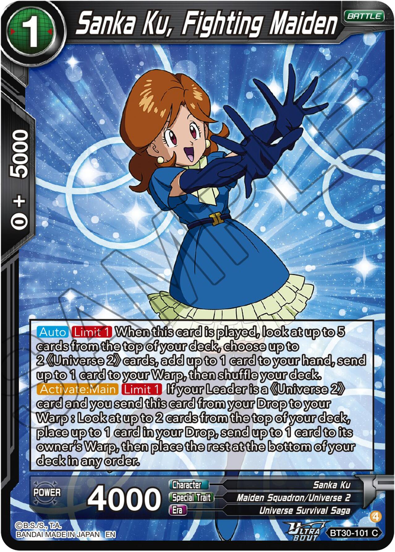 Sanka Ku, Fighting Maiden (BT30-101) [Three Glorious Fighters] | Shuffle n Cut Hobbies & Games
