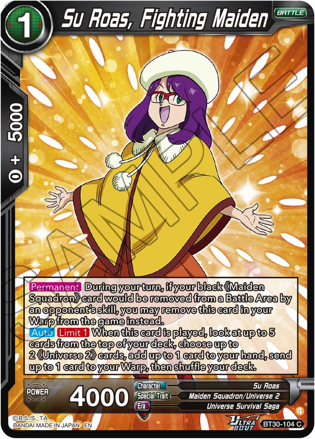 Su Roas, Fighting Maiden (BT30-104) [Three Glorious Fighters] | Shuffle n Cut Hobbies & Games