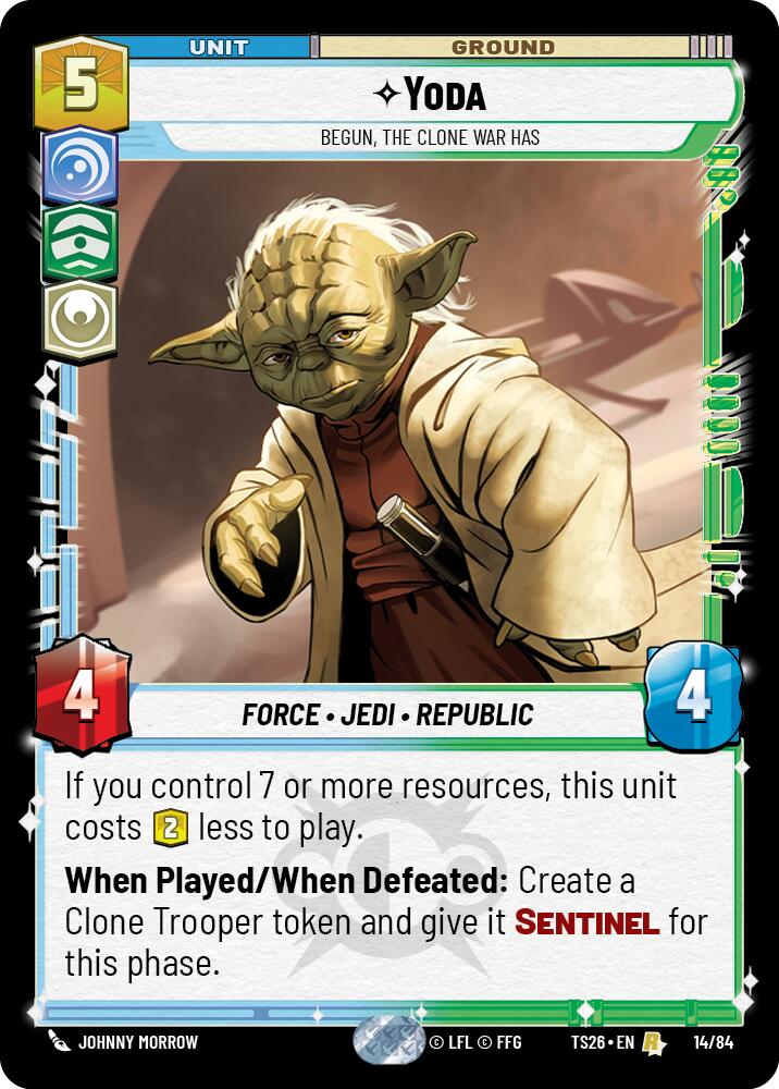 Yoda - Begun, the Clone War Has (14/84) (14/84) [Twin Suns] | Shuffle n Cut Hobbies & Games