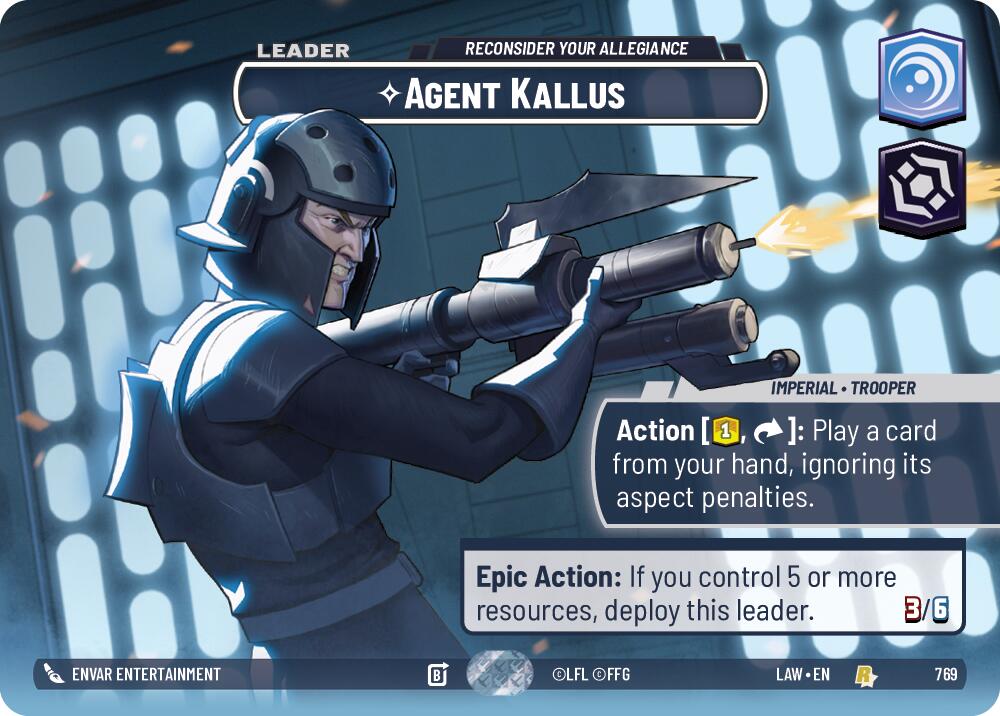 Agent Kallus - Reconsider Your Allegiance (Showcase) (769) (769) [A Lawless Time] | Shuffle n Cut Hobbies & Games