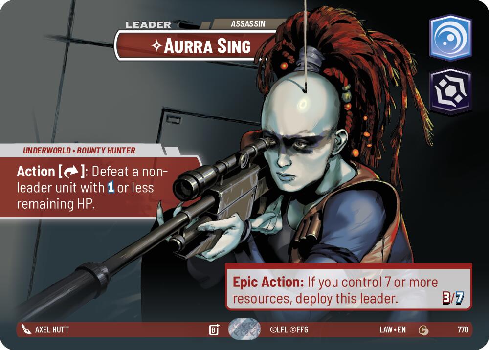 Aurra Sing - Assassin (Showcase) (770) (770) [A Lawless Time] | Shuffle n Cut Hobbies & Games