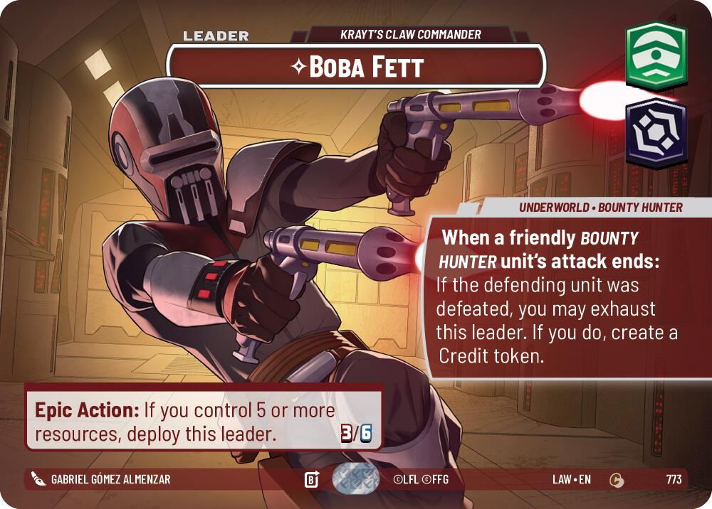 Boba Fett - Krayt's Claw Commander (Showcase) (773) (773) [A Lawless Time] | Shuffle n Cut Hobbies & Games