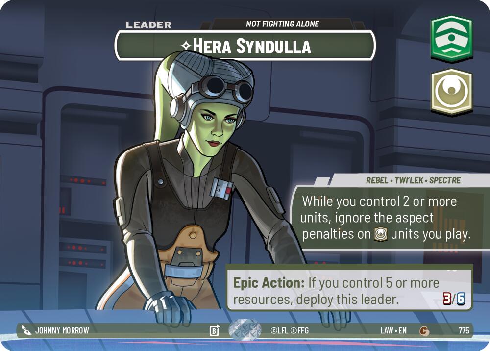 Hera Syndulla - Not Fighting Alone (Showcase) (775) (775) [A Lawless Time] | Shuffle n Cut Hobbies & Games