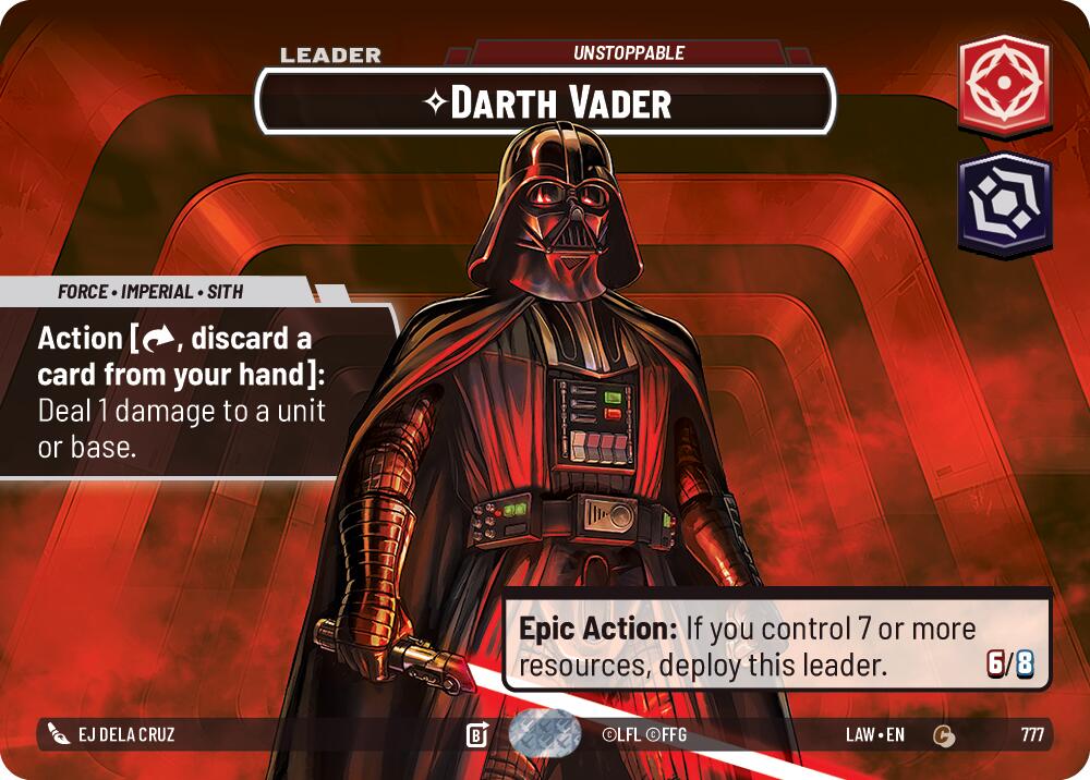 Darth Vader - Unstoppable (Showcase) (777) (777) [A Lawless Time] | Shuffle n Cut Hobbies & Games