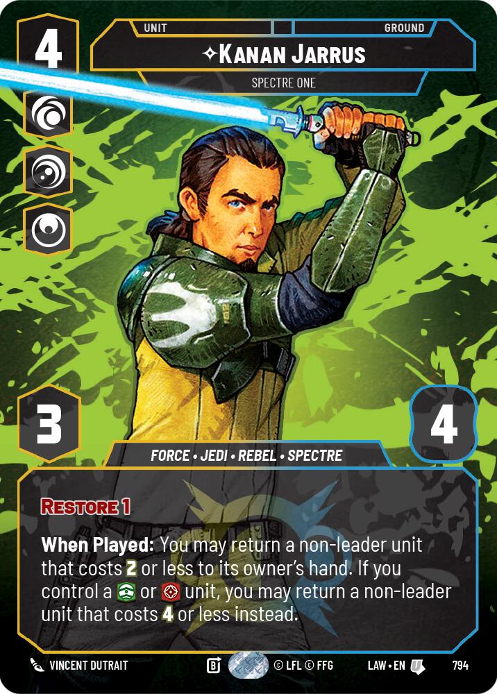 Kanan Jarrus - Spectre One (Prestige) (794) (794) [A Lawless Time] | Shuffle n Cut Hobbies & Games