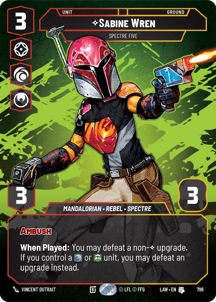 Sabine Wren - Spectre Five (Prestige) (796) (796) [A Lawless Time] | Shuffle n Cut Hobbies & Games