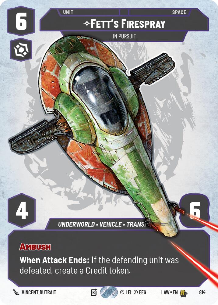 Fett's Firespray - In Pursuit (Prestige) (814) (814) [A Lawless Time] | Shuffle n Cut Hobbies & Games