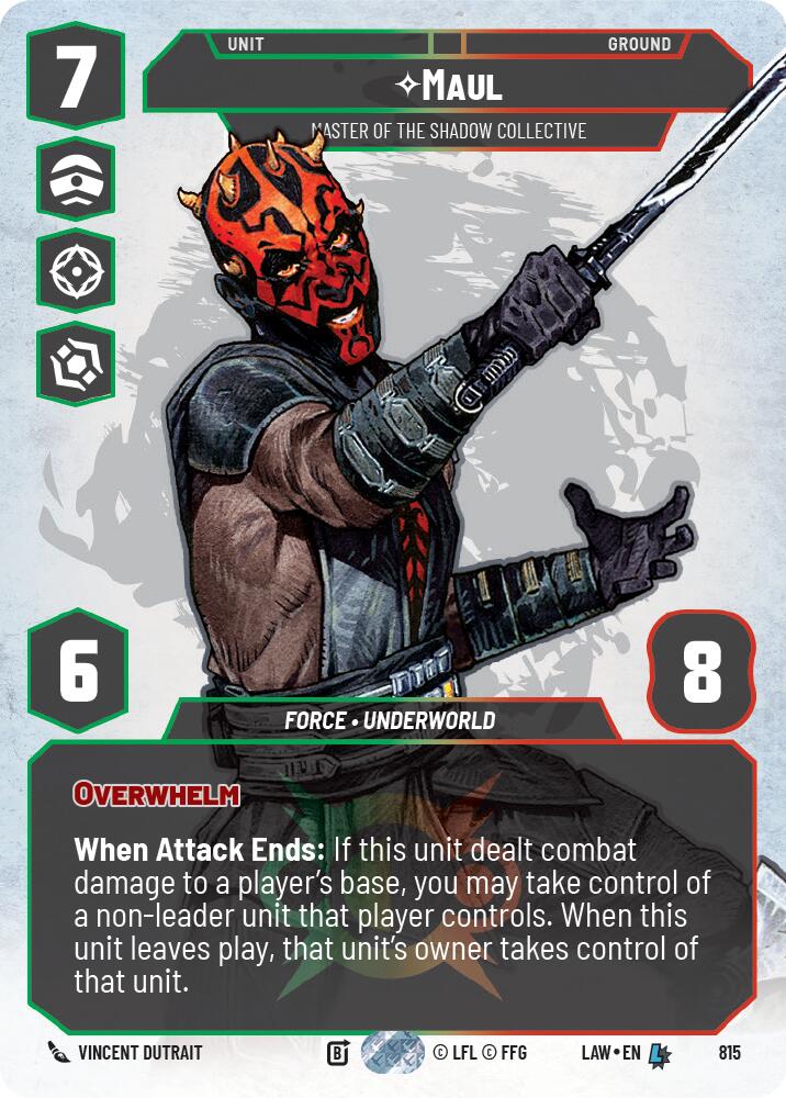 Maul - Master of the Shadow Collective (Prestige) (815) (815) [A Lawless Time] | Shuffle n Cut Hobbies & Games