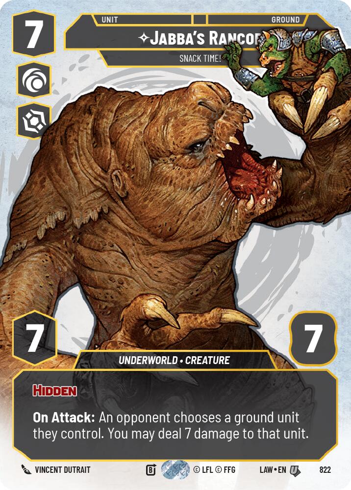 Jabba's Rancor - Snack Time! (Prestige) (822) (822) [A Lawless Time] | Shuffle n Cut Hobbies & Games