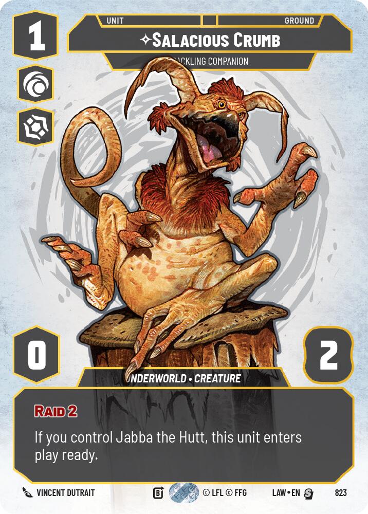 Salacious Crumb - Cackling Companion (Prestige) (823) (823) [A Lawless Time] | Shuffle n Cut Hobbies & Games