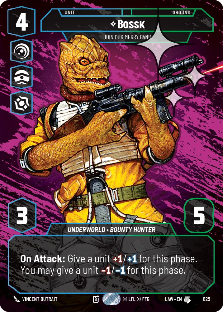 Bossk - Join Our Merry Band (Prestige Foil) (825) (825) [A Lawless Time] | Shuffle n Cut Hobbies & Games