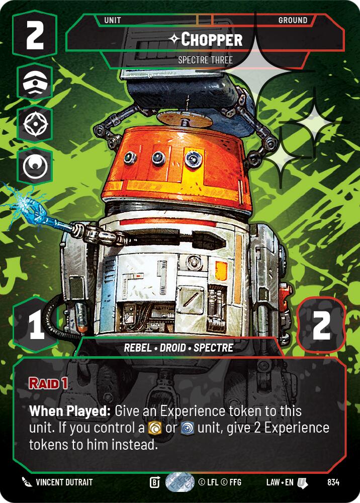 Chopper - Spectre Three (Prestige Foil) (834) (834) [A Lawless Time] | Shuffle n Cut Hobbies & Games