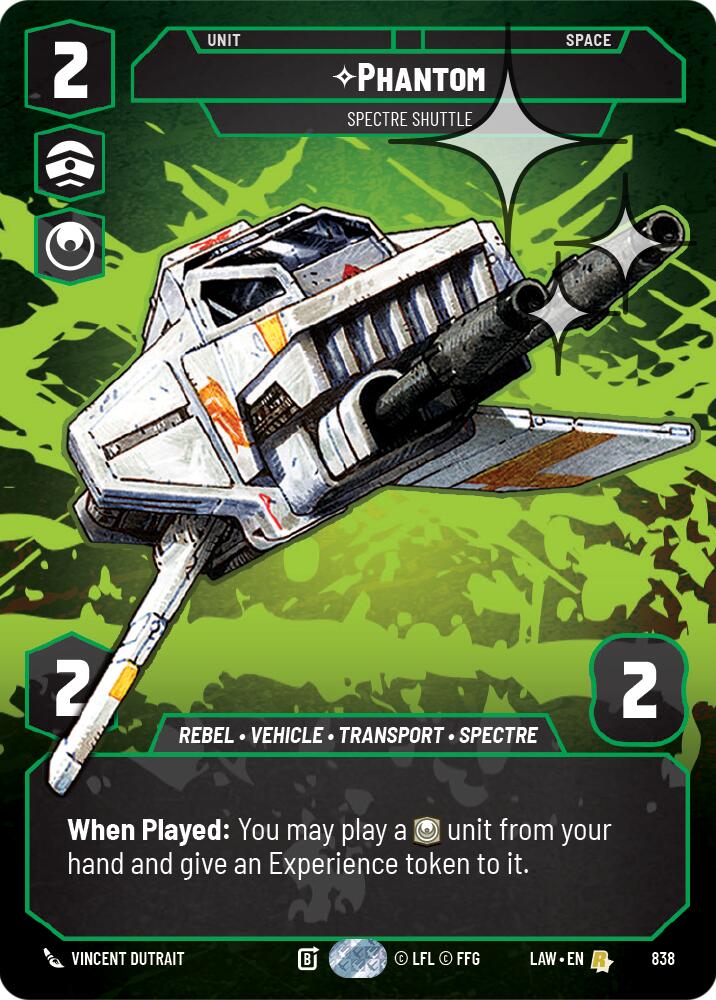 Phantom - Spectre Shuttle (Prestige Foil) (838) (838) [A Lawless Time] | Shuffle n Cut Hobbies & Games