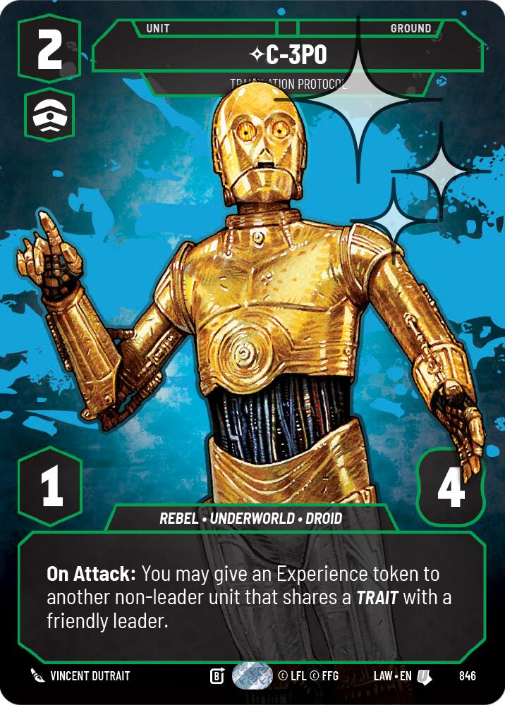 C-3PO - Translation Protocol (Prestige Foil) (846) (846) [A Lawless Time] | Shuffle n Cut Hobbies & Games