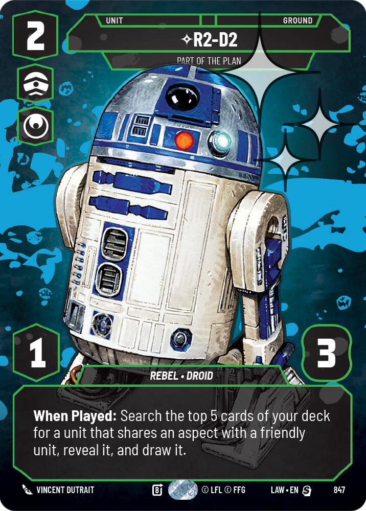 R2-D2 - Part of the Plan (Prestige Foil) (847) (847) [A Lawless Time] | Shuffle n Cut Hobbies & Games