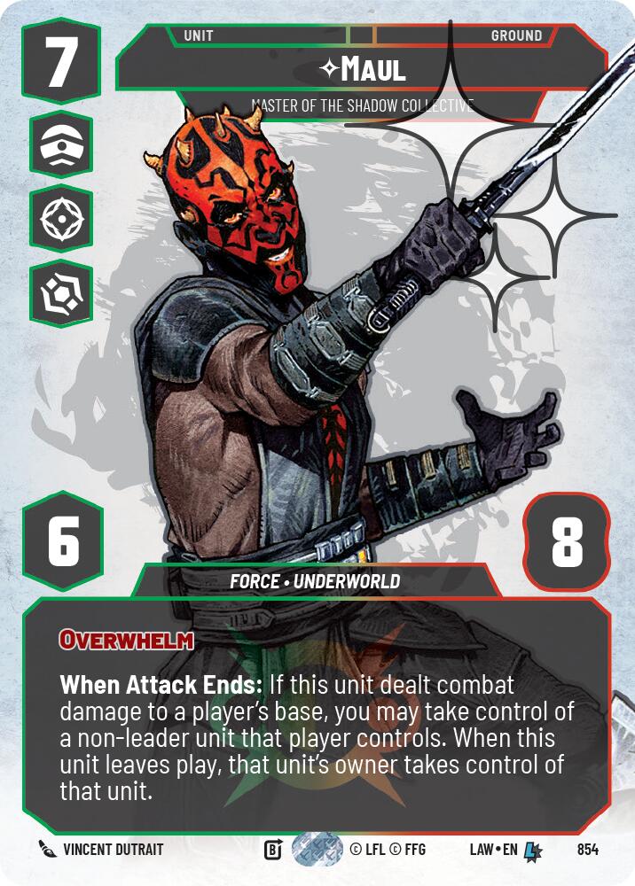 Maul - Master of the Shadow Collective (Prestige Foil) (854) (854) [A Lawless Time] | Shuffle n Cut Hobbies & Games