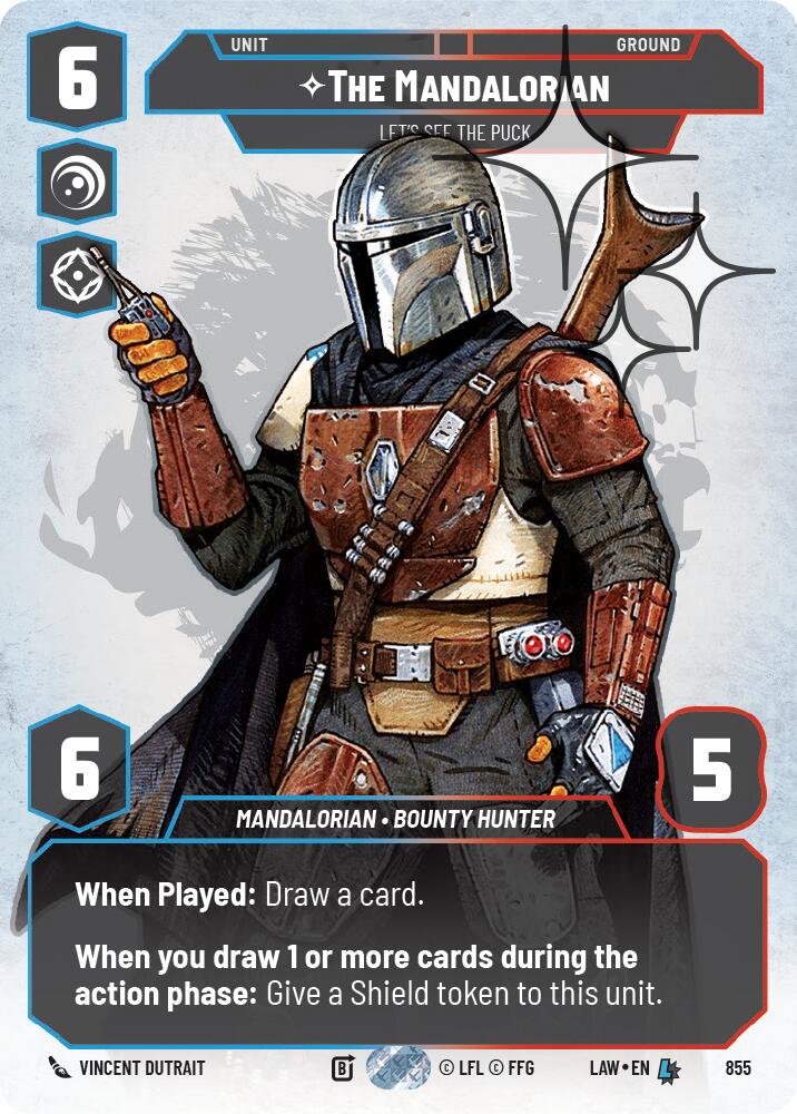The Mandalorian - Let's See The Puck (Prestige Foil) (855) (855) [A Lawless Time] | Shuffle n Cut Hobbies & Games