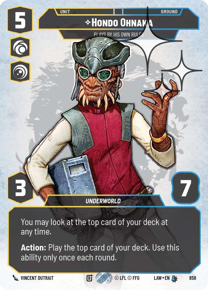 Hondo Ohnaka - Plays By His Own Rules (Prestige Foil) (858) (858) [A Lawless Time] | Shuffle n Cut Hobbies & Games