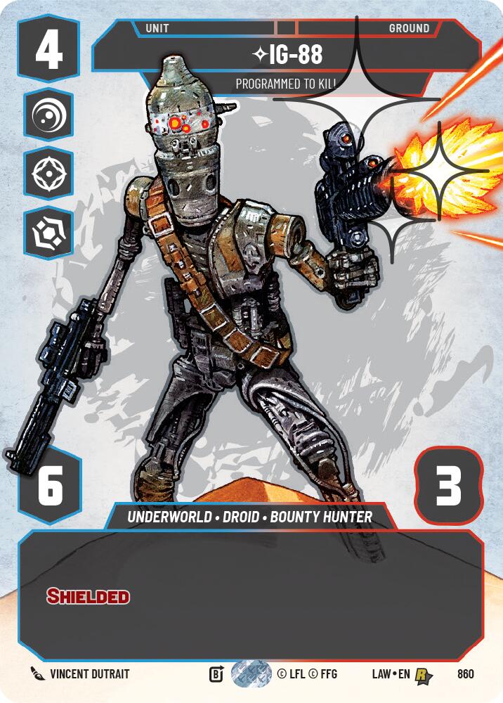 IG-88 - Programmed to Kill (Prestige Foil) (860) (860) [A Lawless Time] | Shuffle n Cut Hobbies & Games