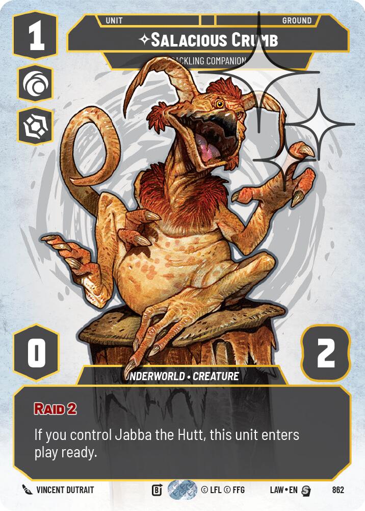 Salacious Crumb - Cackling Companion (Prestige Foil) (862) (862) [A Lawless Time] | Shuffle n Cut Hobbies & Games
