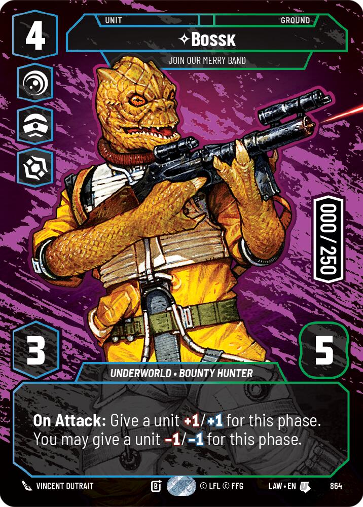 Bossk - Join Our Merry Band (Serialized) (864) (864) [A Lawless Time] | Shuffle n Cut Hobbies & Games