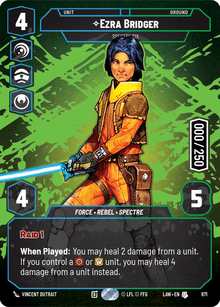Ezra Bridger - Spectre Six (Serialized) (871) (871) [A Lawless Time] | Shuffle n Cut Hobbies & Games