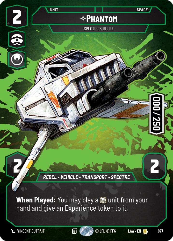 Phantom - Spectre Shuttle (Serialized) (877) (877) [A Lawless Time] | Shuffle n Cut Hobbies & Games