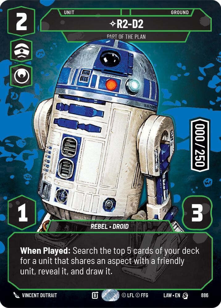 R2-D2 - Part of the Plan (Serialized) (886) (886) [A Lawless Time] | Shuffle n Cut Hobbies & Games