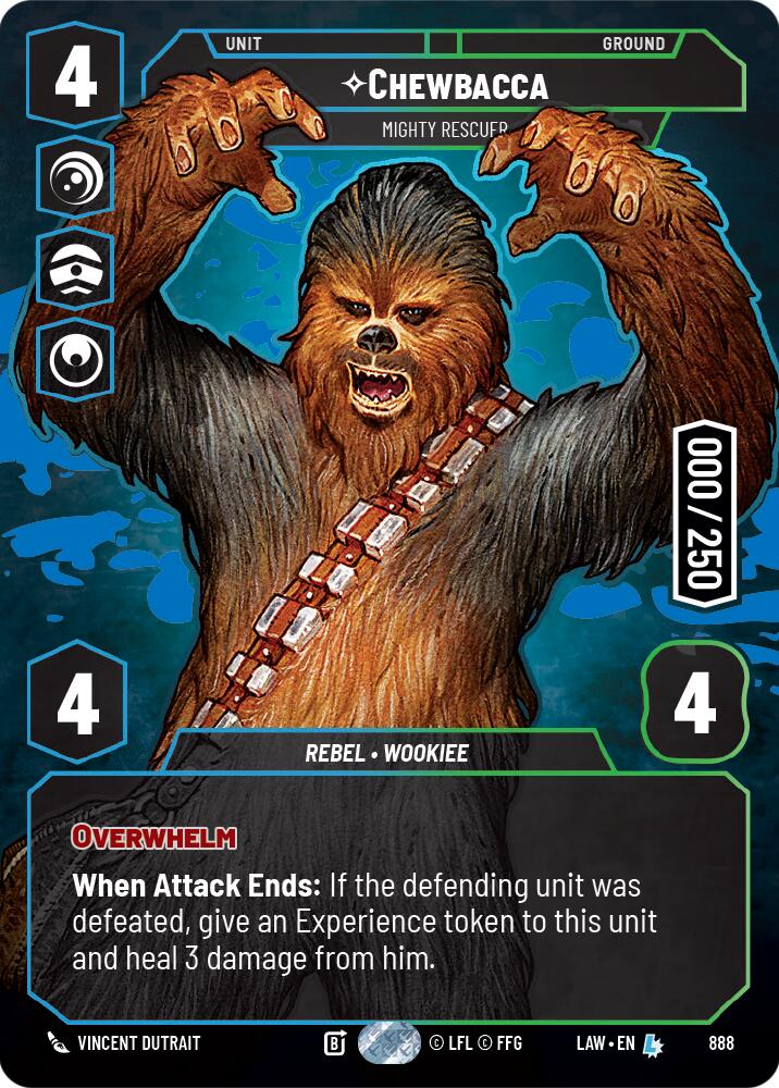 Chewbacca - Mighty Rescuer (Serialized) (888) (888) [A Lawless Time] | Shuffle n Cut Hobbies & Games
