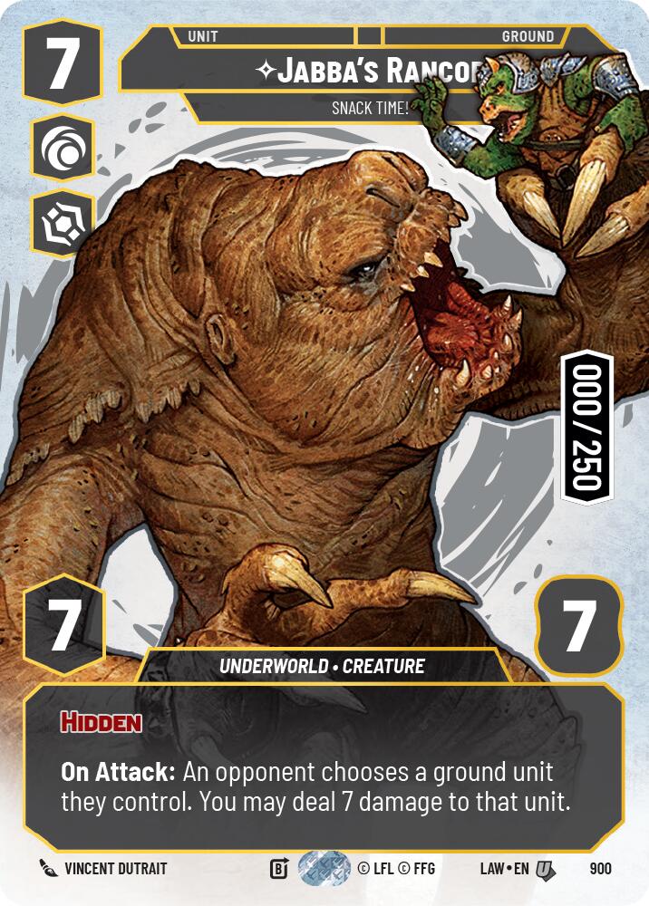 Jabba's Rancor - Snack Time! (Serialized) (900) (900) [A Lawless Time] | Shuffle n Cut Hobbies & Games