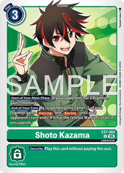Shoto Kazama [EX7-064] (Reprint) [Advanced Booster Digimon Generation] | Shuffle n Cut Hobbies & Games