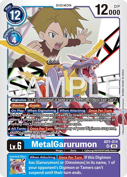 MetalGarurumon [AD1-014] [Advanced Booster Digimon Generation] | Shuffle n Cut Hobbies & Games