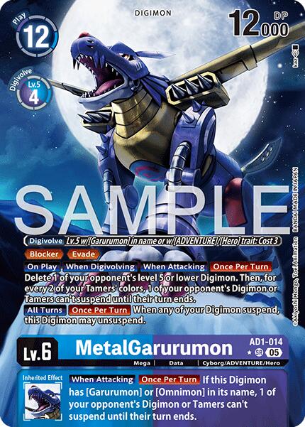 MetalGarurumon [AD1-014] (Alternate Art) [Advanced Booster Digimon Generation] | Shuffle n Cut Hobbies & Games